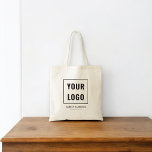 Bolsa Tote Logotipo Moderno Profissional<br><div class="desc">Adicione seu logotipo.</div>