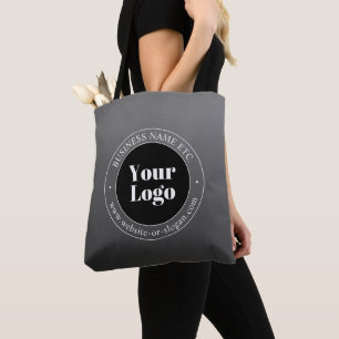 Bolsa Tote Logotipo ou Design da sua empresa e texto editável