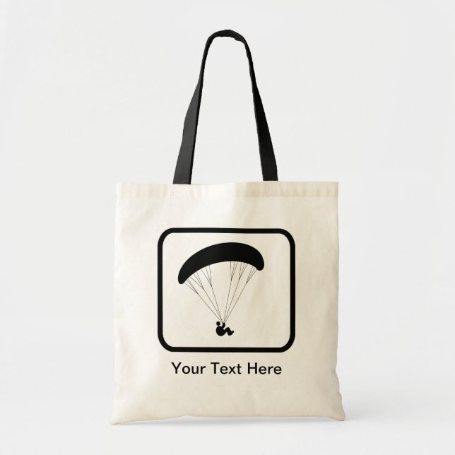 Bolsa Tote Logotipo Paraglider personalizável (Frente)