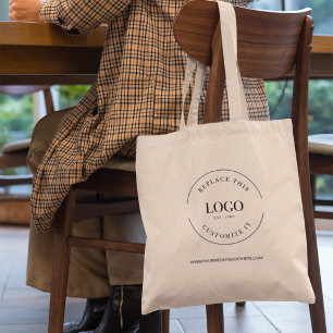 Bolsa Tote Logotipo Personalizado Branding de Pequenas Empres