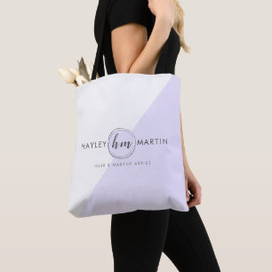 Bolsa Tote Logotipo Personalizado Inicial do Monograma -
