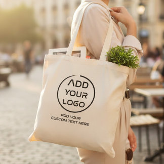 Bolsa Tote Logotipo Personalizado para Negócios ou Loja