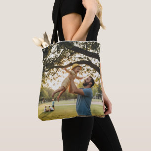 Bolsa Tote Logotipo personalizado simples e elegante aqui emp