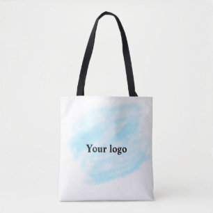 Bolsa Tote Logotipo personalizado simples e elegante aqui era