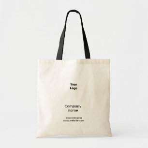 Bolsa Tote Logotipo personalizado simples minimalista elegant
