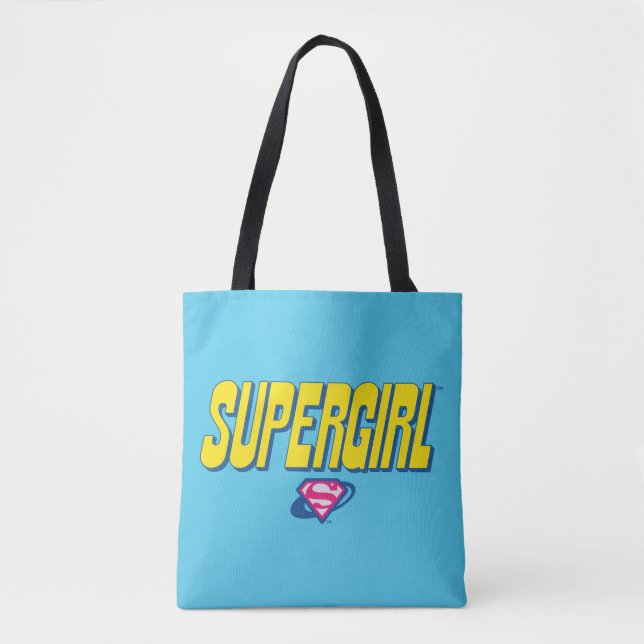 Bolsa Tote Logotipo Pop da Supergirl (Frente)