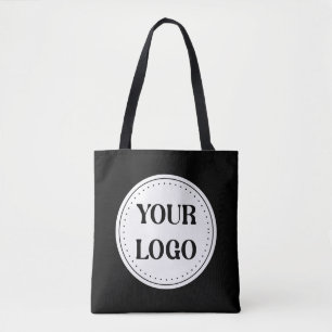 Bolsa Tote Logotipo Preto da Marca Empresa Comercial Corpor
