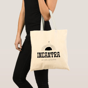 Bolsa Tote logotipo primário da incantra (escuro sobre claro)