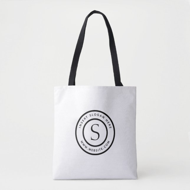 Bolsa Tote Logotipo profissional simples moderno (Frente)
