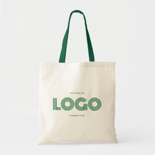 Bolsa Tote Logotipo Retangular Moderno Verde Promo