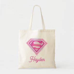 Bolsa Tote Logotipo Rosa da Supergirl