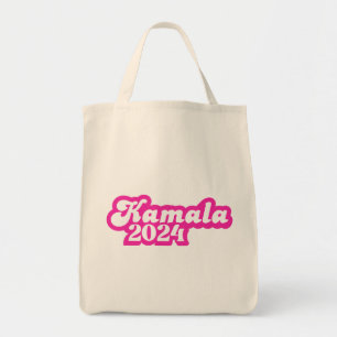 Bolsa Tote Logotipo rosa feminino Kamala Harris 2024