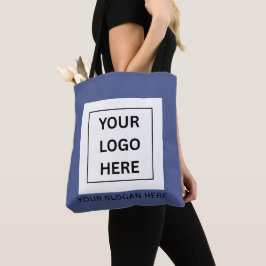 Bolsa Tote Logotipo & Texto Promocional Minimalista Personali
