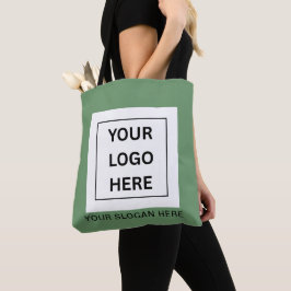 Bolsa Tote Logotipo & Texto Promocional Minimalista Personali