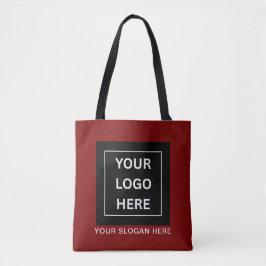Bolsa Tote Logotipo & Texto Promocional Minimalista Personali