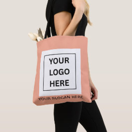 Bolsa Tote Logotipo & Texto Promocional Minimalista Personali