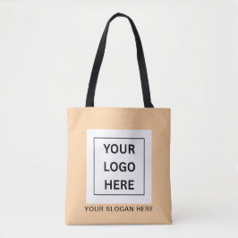 Bolsa Tote Logotipo & Texto Promocional Minimalista Personali
