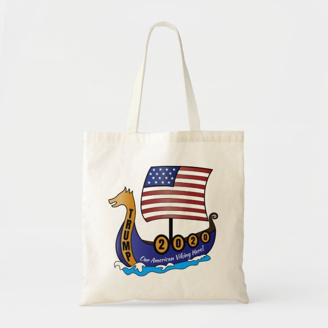 Bolsa Tote Logotipo Trump 2020 Viking Ship (Frente)
