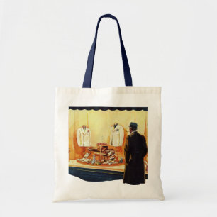 Bolsa Tote Loja do negócio do vintage, compra da janela do