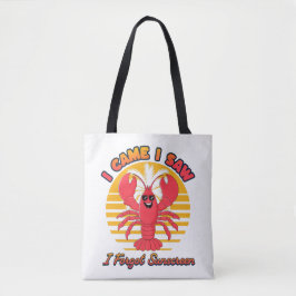 Bolsa Tote Lombada de Sol - Eu Vim Eu Vi Eu Esqueci o Proteto