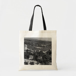 Bolsa Tote Lona da fortaleza do Bósforo de Istambul na Turqui