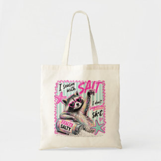 Bolsa Tote Lona de Mapache de Praia Sassy Salgado de Verão Di