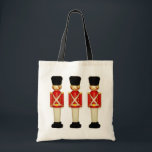 Bolsa Tote London England Christmas Vintage Tote Bag<br><div class="desc">Engraçado Inglaterra temia design de feriado com três guardas do Palácio de Buckingham do decoro dos natais vintages.</div>