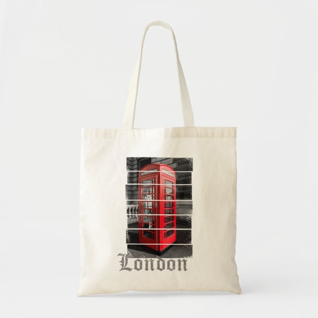 Bolsa Tote London Phone Box Vintage Souvenir (Frente)