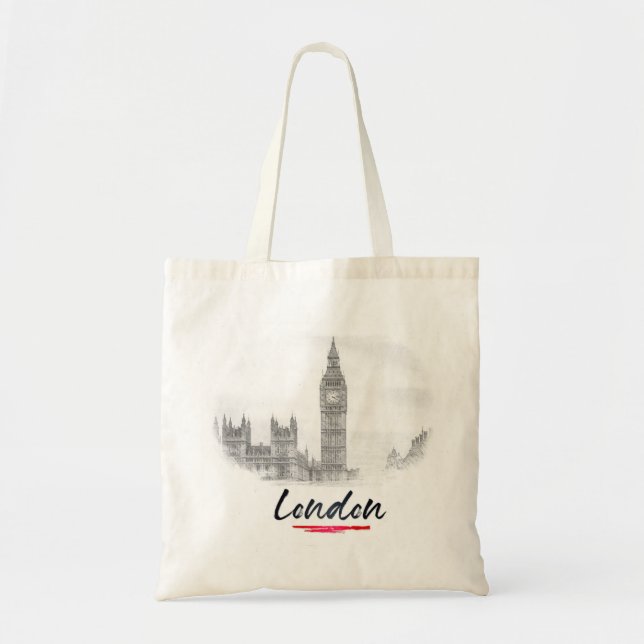 Bolsa Tote Londres - Inglaterra - Big Ben (Frente)