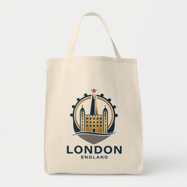 Bolsa Tote Londres Inglaterra Grã-Bretanha (Frente)
