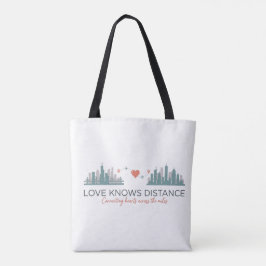 Bolsa Tote Long Distance Relationship Gift for couples 