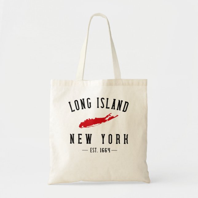 Bolsa Tote Long Island NY Souvenir Teto Nativo Long Islander  (Frente)