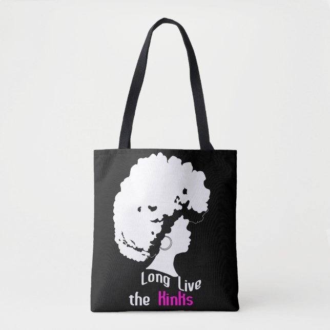 Bolsa Tote "Long Live the Kinks" Impressão-All-Over-Totebag (Frente)