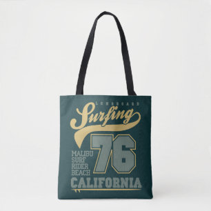 Bolsa Tote Longboard que surfa   Califórnia 76
