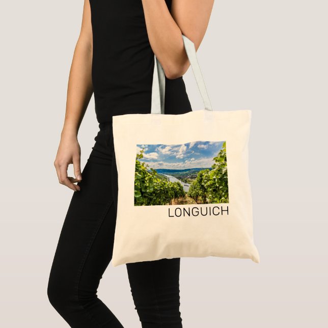Bolsa Tote Longuich Moselle Vineyard Panorama Alemanha (Frente (produto))