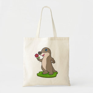 Bolsa Tote Lontra com Flor