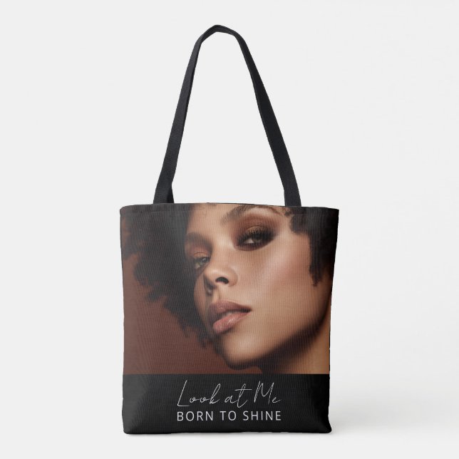 Bolsa Tote Look at Me Born to Shine Photo (Verso)