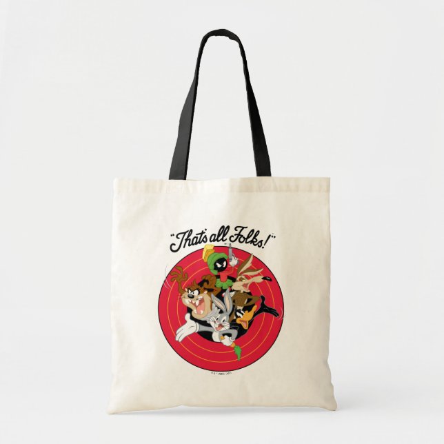Bolsa Tote LOONEY TUNES™ "ISSO É TUDO PESSOAL!™" Bullseye Gro (Frente)