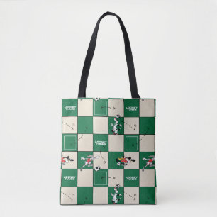 Bolsa Tote LOONEY TUNES™ Padrão de Grade de Futebol