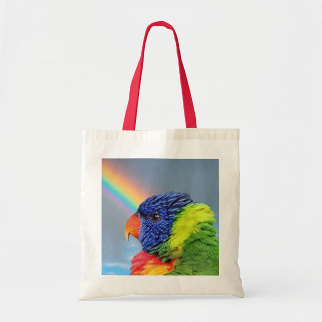 Bolsa Tote Loriqueete Arco-íris (Frente)