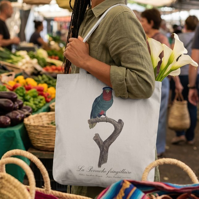 Bolsa Tote Loriqueut de Coroa Azul, Vini Australis (Blue-Crowned Lorikeet, Vini Australis. Tote Bag )