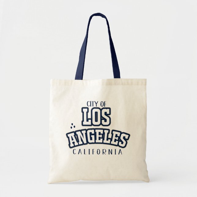 Bolsa Tote Los Angeles California Comprando o saco (Frente)