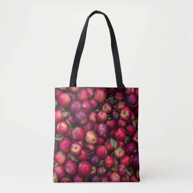 Bolsa Tote Lote de maçã vermelha (Frente)