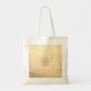 Bolsa Tote Lotus Dourado bonito, zen