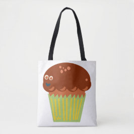 Bolsa Tote Louco Por Um Desenho Animado De Muffin Gigante Div