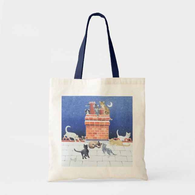 Bolsa Tote Loucura da meia-noite (Frente)