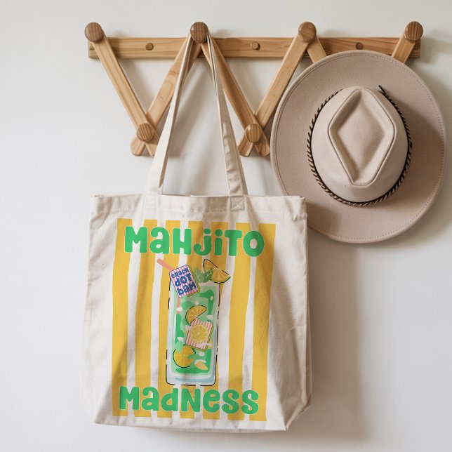 Bolsa Tote Loucura de Mojito Mahjong (Criador carregado)