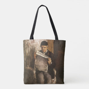 Bolsa Tote Louis Auguste Cezanne Pai do Artista Lendo
