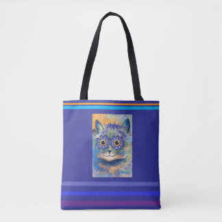 Bolsa Tote Louis Wain, Cat with Daisy Eyes,