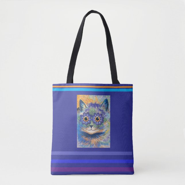 Bolsa Tote Louis Wain, Cat with Daisy Eyes, (Frente)